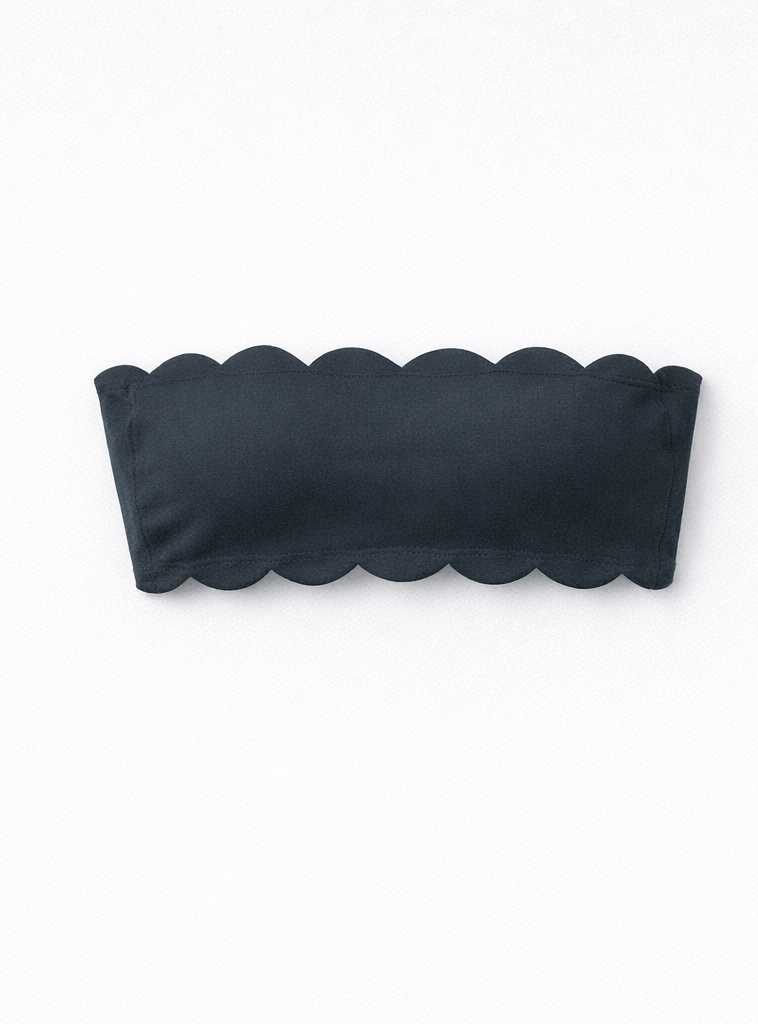 Scallop bandeau top